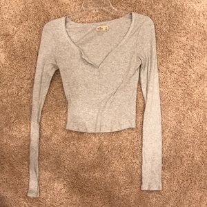Hollister Grey Crop Top
